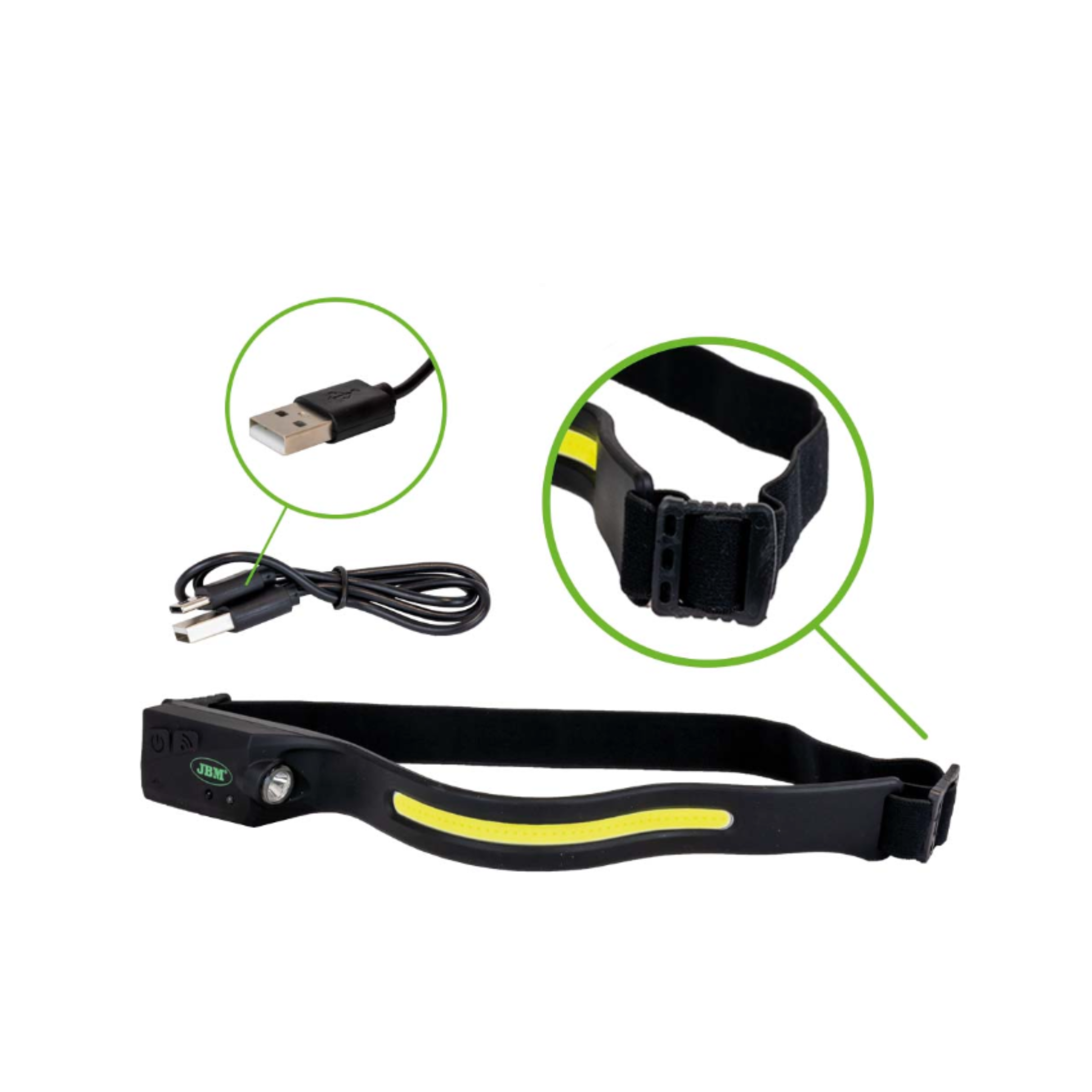 Lanterna LED de Cabeça COB JBM
