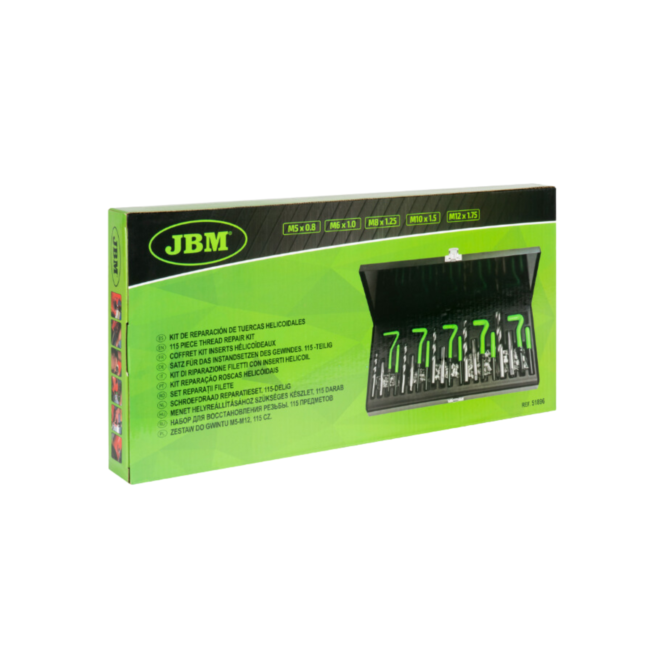 Kit de Reparador de Roscas Helicóidais JBM